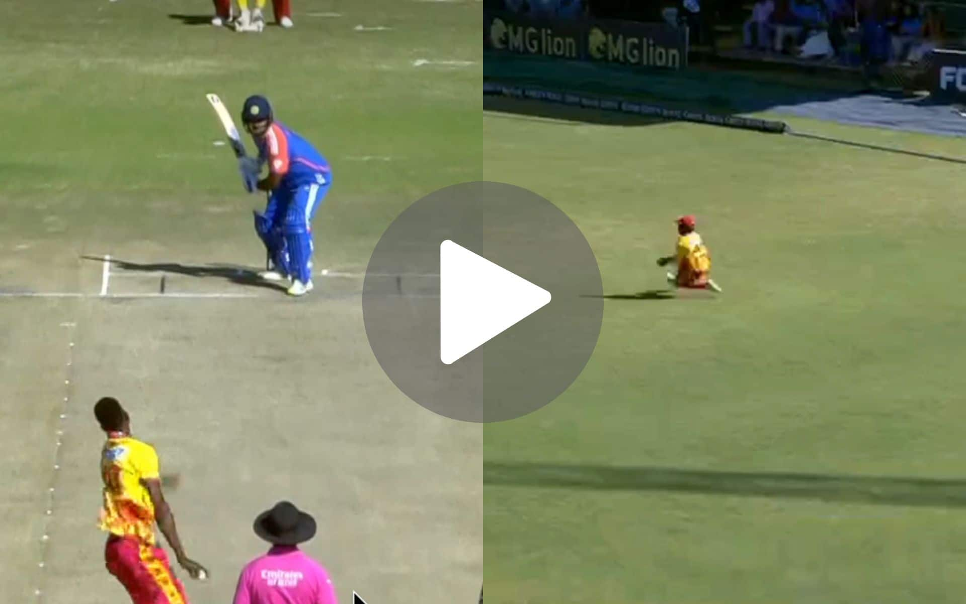 [Watch] Sanju Samson Fails To Do A Virat Kohli; Muzarabani Removes Him After Valiant Fifty